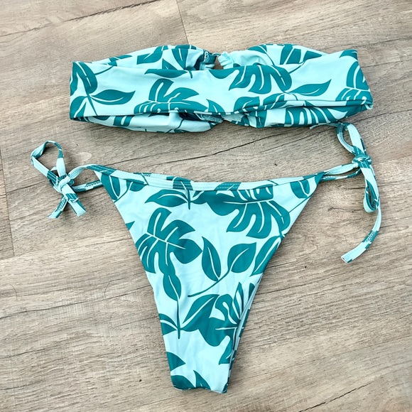 SHEIN bandage ruched keyhole bikini set size M - Picture 5 of 6